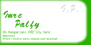 imre palfy business card